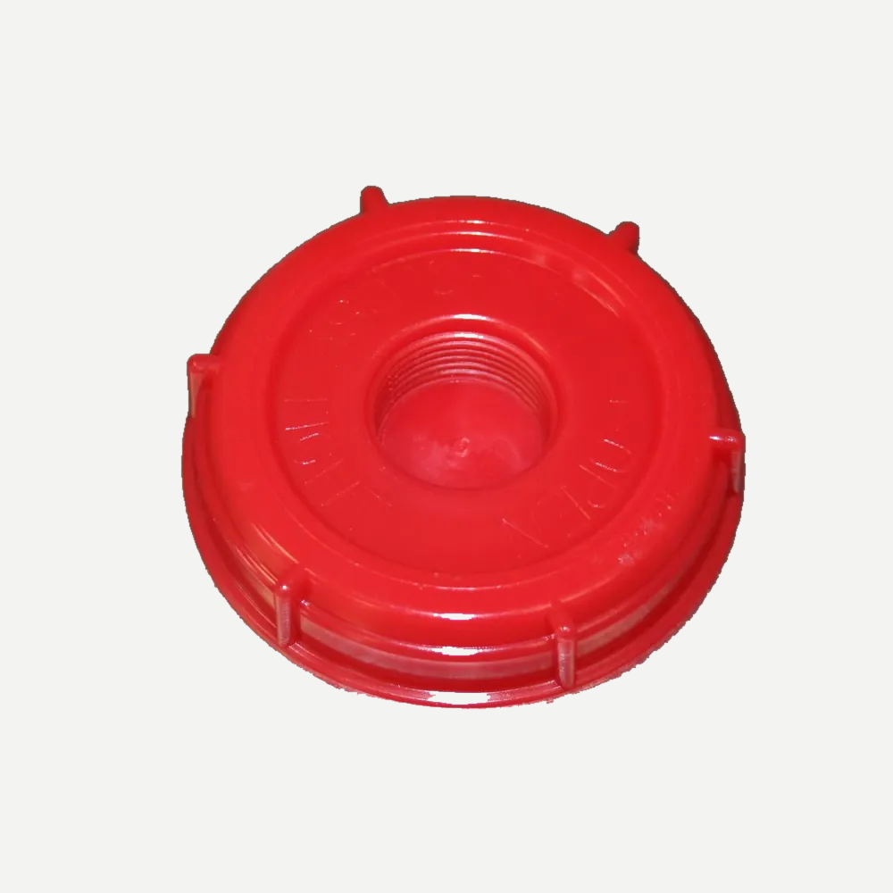 Bouchon à vis rouge de 70 mm avec réducteur de ¾″