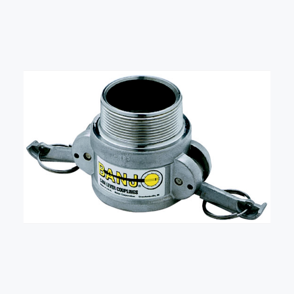 2″ Female Coupler × 2″ Male Thread, Stainless Steel — 200BSS