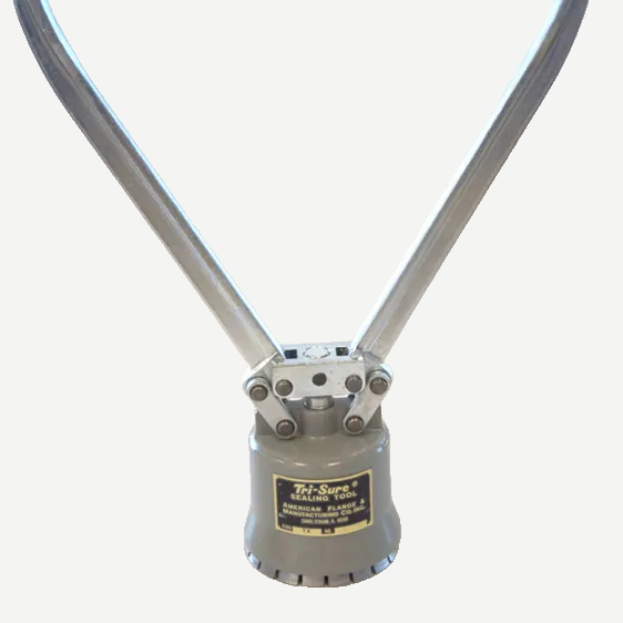 2" T-style plastic tab-seal crimper