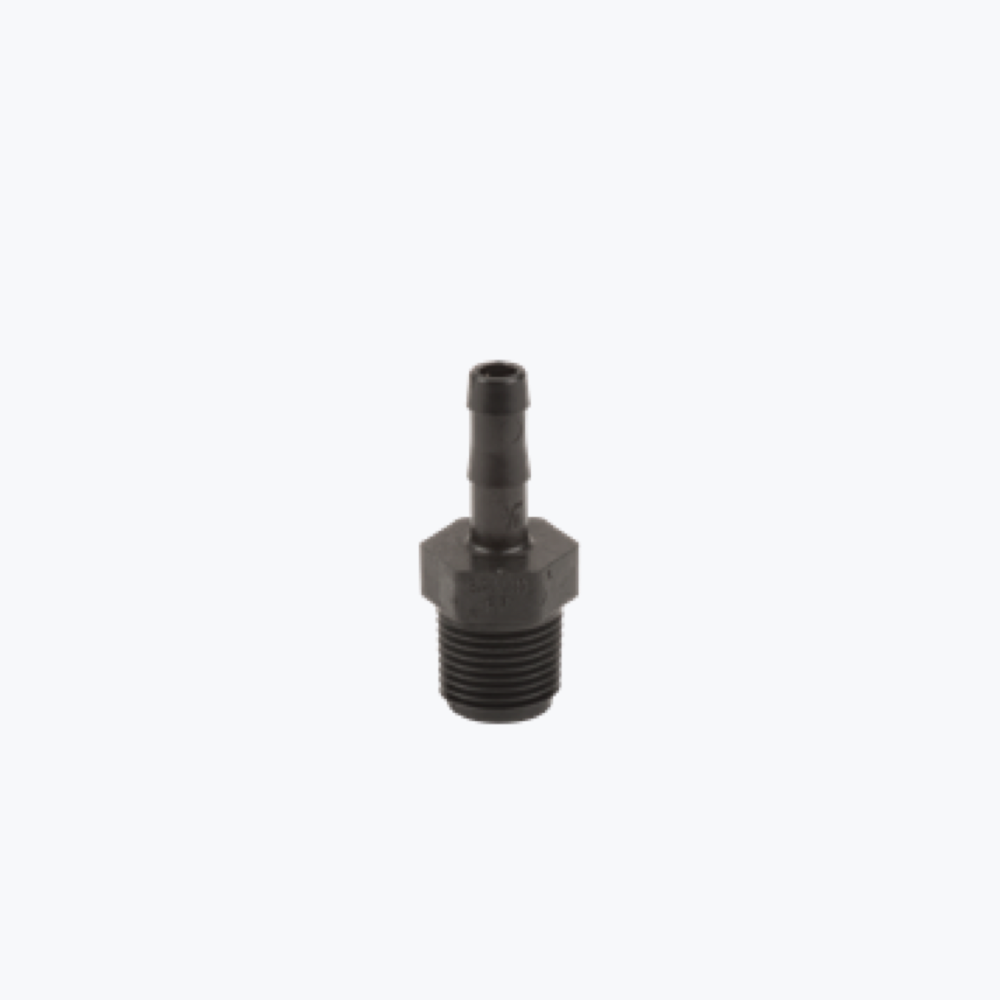 ½″ MPT × ⅜″ Hose Barb — HB050-038