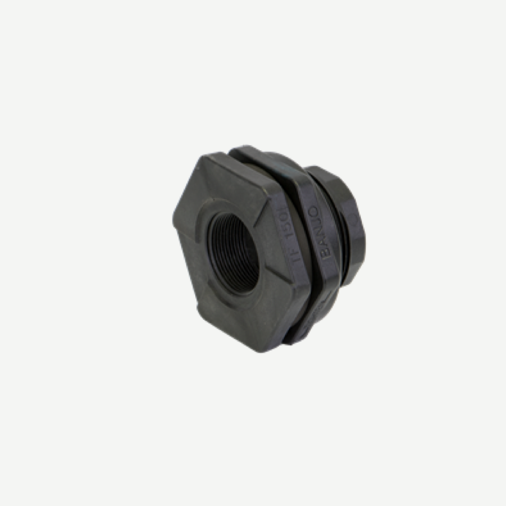 Bride de réservoir de 1½″ en polypropylène avec joint FKM — TF150V